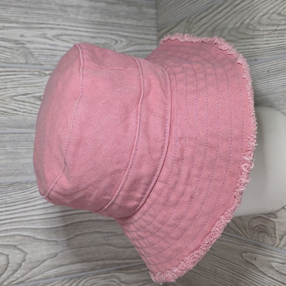 Eddie Bauer Pink Frayed Brim Bucket Hat Adult Size S/M - Picture 3 of 8